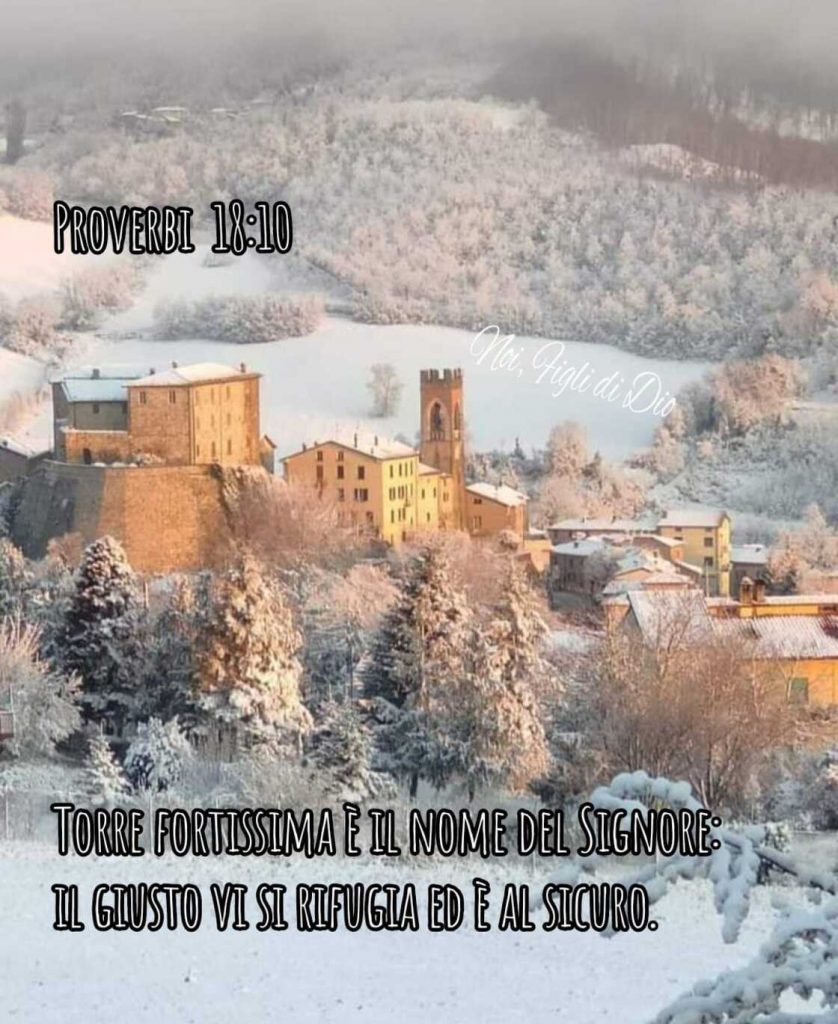 Torre fortissima è il nome del Signore: il giusto vi si rifugia ed è al sicuro. (Proverbi 18:10)