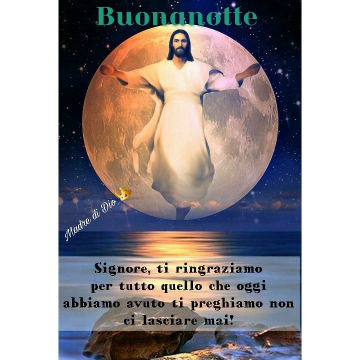 buonanotte con la pace del signore