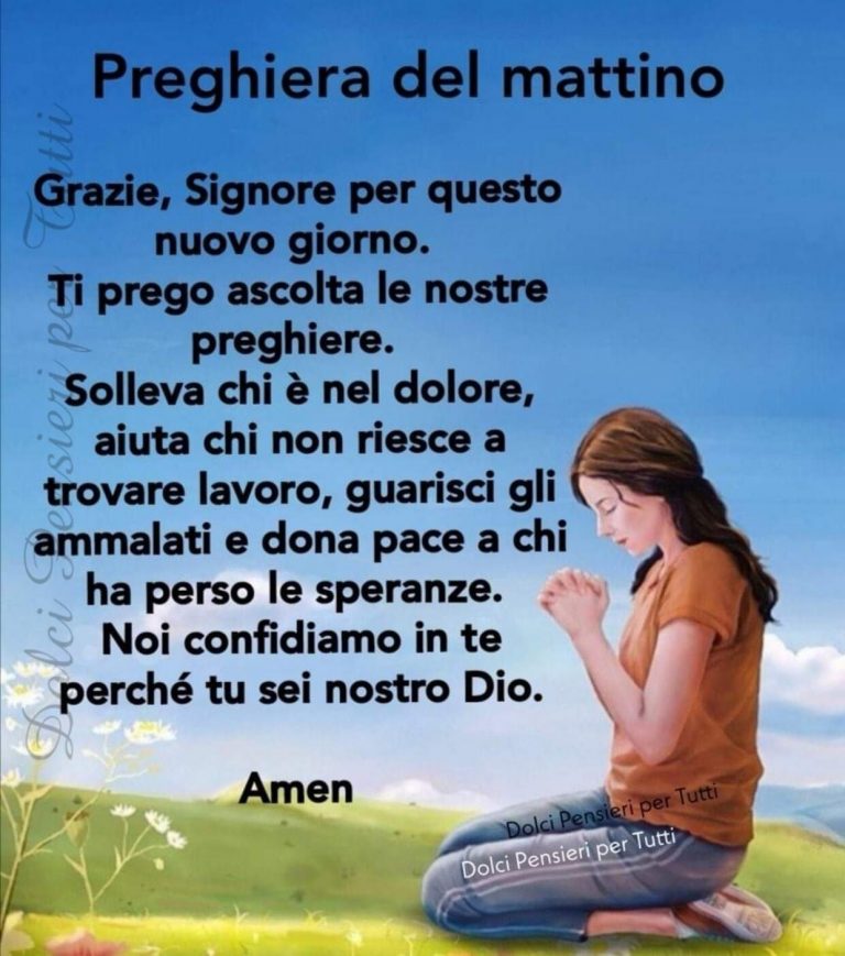 33+ Preghiere Del Mattino Da Recitare Ogni Giorno - ImmaginiGesu.it